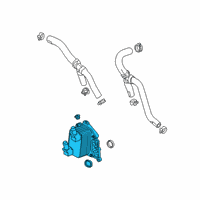 OEM 2019 Chevrolet Silverado 1500 Oil Cooler Diagram - 12699792