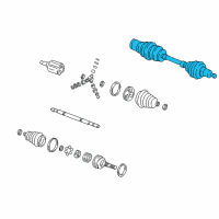 OEM 2001 Buick Park Avenue Front Wheel Drive Shaft Assembly Diagram - 19256589