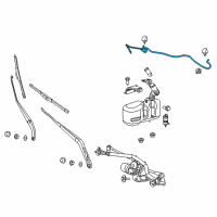 OEM 2015 Ram ProMaster 1500 Hose-Windshield Washer Diagram - 68134542AA