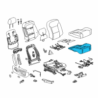 OEM 2015 Chevrolet Silverado 1500 Seat Cushion Pad Diagram - 84768517