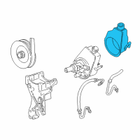 OEM 1999 GMC Safari Reservoir Asm, P/S Fluid Diagram - 26096798