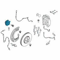 OEM 2021 BMW X6 WHEEL HUB WITH BEARING Diagram - 31-20-6-890-070