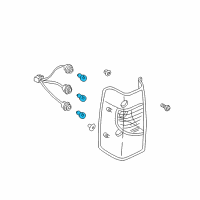 OEM 2017 Nissan Titan XD Bulb Diagram - 26717-7Z001