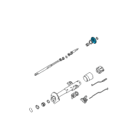 OEM Chevrolet Astro Lock, Steering Column Shaft Diagram - 26017656