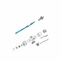 OEM 2000 Pontiac Firebird Steering Shaft Assembly Diagram - 26019936