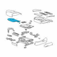 OEM 2018 Cadillac CT6 Seat Heater Diagram - 13510207