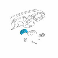 OEM 2008 Chevrolet Trailblazer Cluster Diagram - 19117188