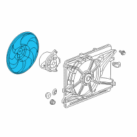 OEM 2014 Chevrolet Captiva Sport Fan Blade Diagram - 89019143
