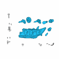 OEM 2007 Toyota Camry Lens & Housing Diagram - 81110-06C10
