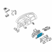 OEM 2001 Chrysler Sebring Instrument Cluster Diagram - MR532037