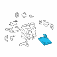 OEM 2010 Scion xB Evaporator Core Diagram - 88501-26211