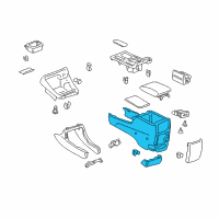 OEM 2005 Toyota Camry Console Diagram - 58910-AA040-B0