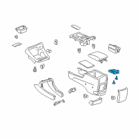 OEM 2006 Toyota Highlander Seat Heat Switch Diagram - 84751-58010