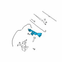 OEM 2007 Nissan Altima WIPER Assembly Windshield Diagram - 28800-ZX01A