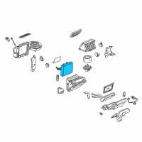 OEM Saturn Evaporator Core Diagram - 19256743