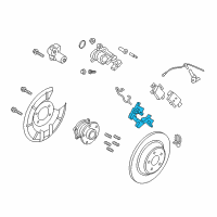 OEM 2017 Lincoln MKX Caliper Support Diagram - DG9Z-2B511-B