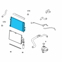 OEM 2000 Saturn LS1 Radiator Assembly Diagram - 9128553