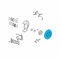 OEM Acura RDX Disk, Front Brake Diagram - 45251-STK-A20