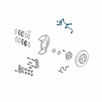 OEM 2012 Acura RDX Sensor Assembly, Right Front Diagram - 57450-STK-A01