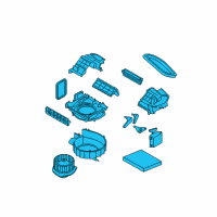 OEM 2014 Infiniti QX70 Blower Assy-Front Diagram - 27200-1CA1C