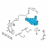 OEM 2013 Hyundai Santa Fe Sport TURBOCHARGER Diagram - 28231-2G410