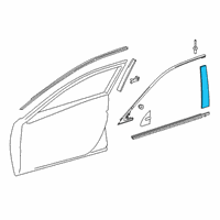 OEM 2022 Lexus ES250 MOULDING, FR Door Wi Diagram - 75755-06210