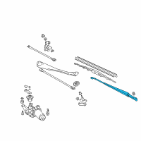 OEM Honda Insight Arm, Windshield Wiper (Passenger Side) Diagram - 76610-S3Y-A02