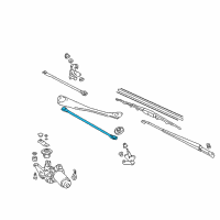 OEM 2000 Honda Insight Rod Unit B Diagram - 76550-S3Y-A01