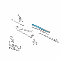OEM 2002 Honda Insight Rubber, Blade (550MM) Diagram - 76622-SCC-003