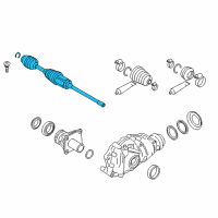 OEM BMW 540i Front Right Cv Axle Assembly Diagram - 31-60-8-683-334