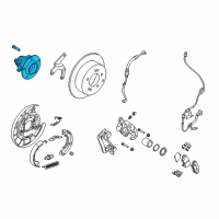 OEM 2010 Kia Soul Rear Wheel Hub Assembly Diagram - 527502K000