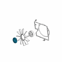 OEM 2004 BMW 325i Fan Coupling Diagram - 11-52-7-505-302