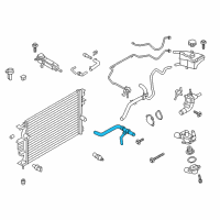 OEM Ford Police Responder Hybrid Upper Hose Diagram - DS7Z-8260-A