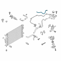 OEM 2015 Ford Fusion Reservoir Hose Diagram - DG9Z-8075-A