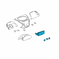 OEM Saturn Dash Control Unit Diagram - 19370214