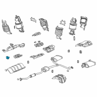 OEM 2004 Acura TL Rubber, Exhaust Mounting Diagram - 18215-SEP-A01