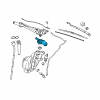 OEM 2019 Cadillac XTS Wiper Motor Diagram - 84234083