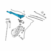 OEM 2016 Cadillac XTS Wiper Linkage Diagram - 84572802