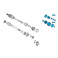 OEM Lexus ES300h Boot Kit, FR Drive S Diagram - 04427-08260