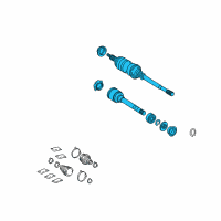 OEM Toyota Camry Axle Assembly Diagram - 43410-06252