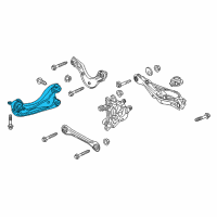 OEM 2022 Honda Accord Arm, Right Rear Trailing Diagram - 52360-TVA-A03