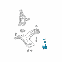 OEM 2019 Toyota Avalon Lower Ball Joint Diagram - 43330-09A30