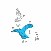 OEM 2022 Lexus ES300h Suspension Control Arm Sub-Assembly Diagram - 48068-06200