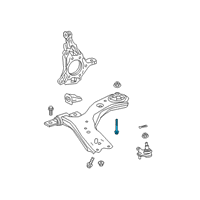 OEM 2019 Lexus ES350 Control Arm Bolt Diagram - 9011914180