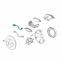 OEM Pontiac Torrent Rear Speed Sensor Diagram - 96626080