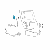 OEM 2007 Jeep Compass Handle-Exterior Door Diagram - 5115827AF