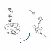 OEM 2010 Buick LaCrosse Tank Strap Diagram - 13238487