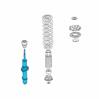 OEM 2001 Acura RL Shock Absorber Unit, Left Front Diagram - 51606-SZ3-024