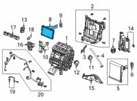 OEM Honda Civic CORE, HEATER Diagram - 79110-T21-A41