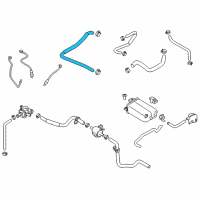 OEM 2017 Nissan Titan Blowby Gas Hose Diagram - 11823-EZ30A